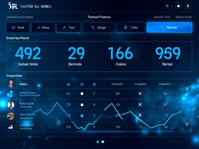 IPL Fantasy 2026 analytics hub illustration