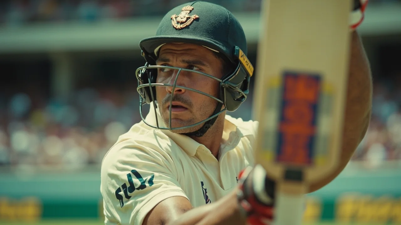 Sideline action frame from a Lanka Premier League fixture highlighting a top-order batsman driving through the covers